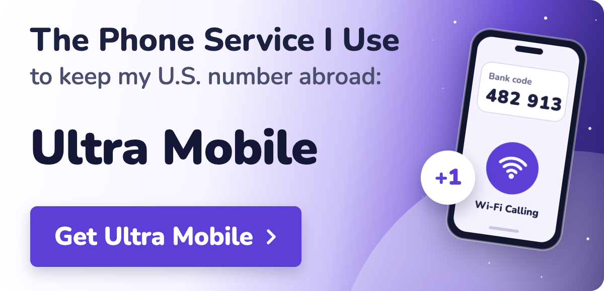 Ultra Mobile, the phone service I use to keep my U.S. number abroad